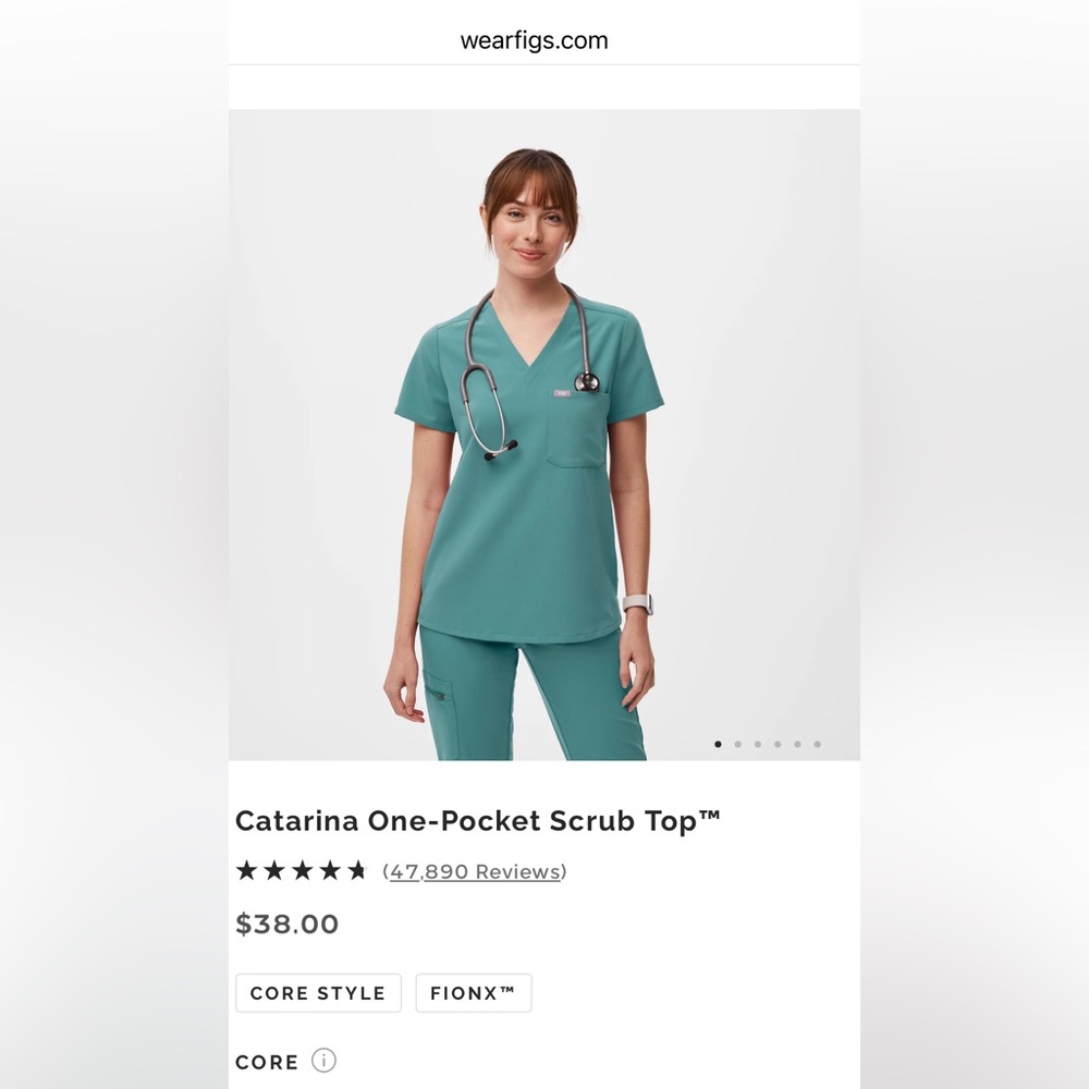 Figs Hydrogen scrub top and Zamora High waisted jogger